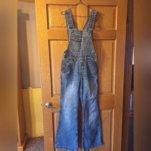Silver jean Bib Overalls